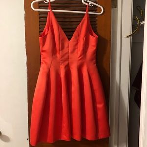 STUNNING Badgley Mischka flared satin dress